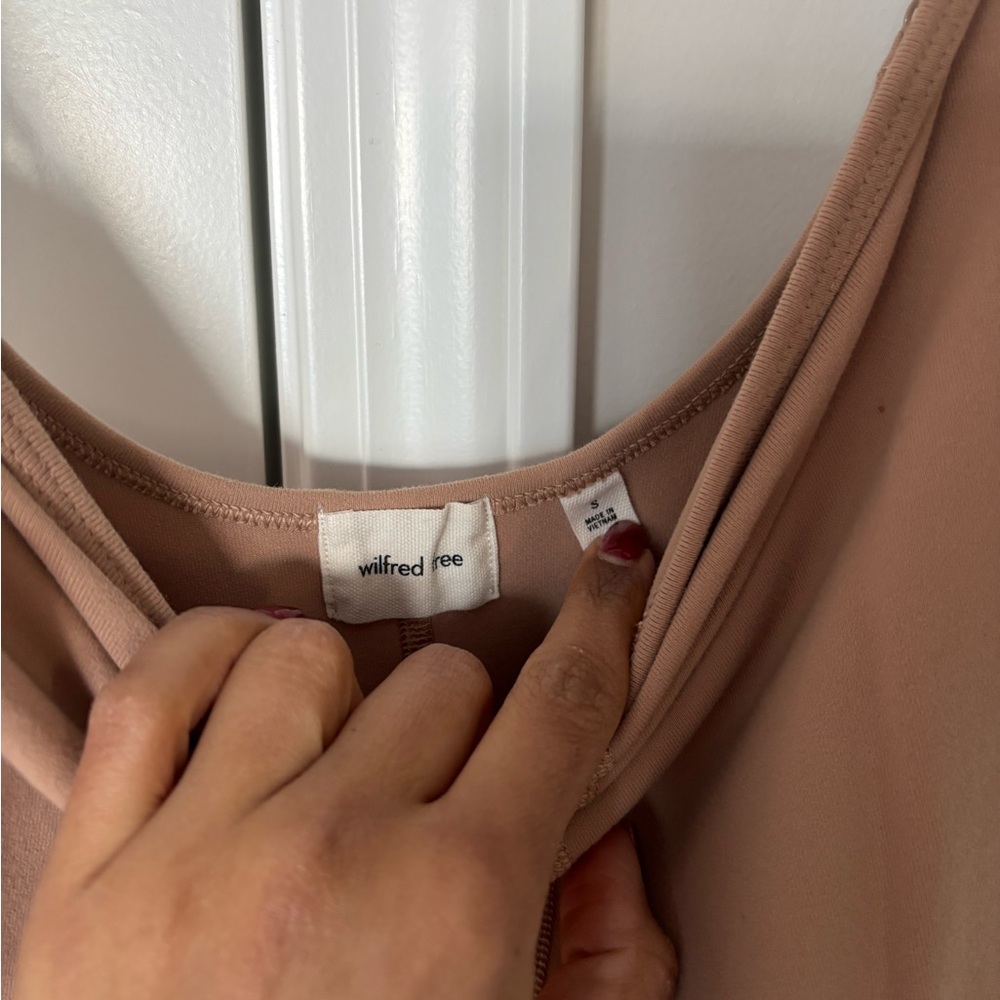 Aritzia Wilfred Free Freestyle Jumpsuit in nude. WORN ONCE! - Picture 8 of 9